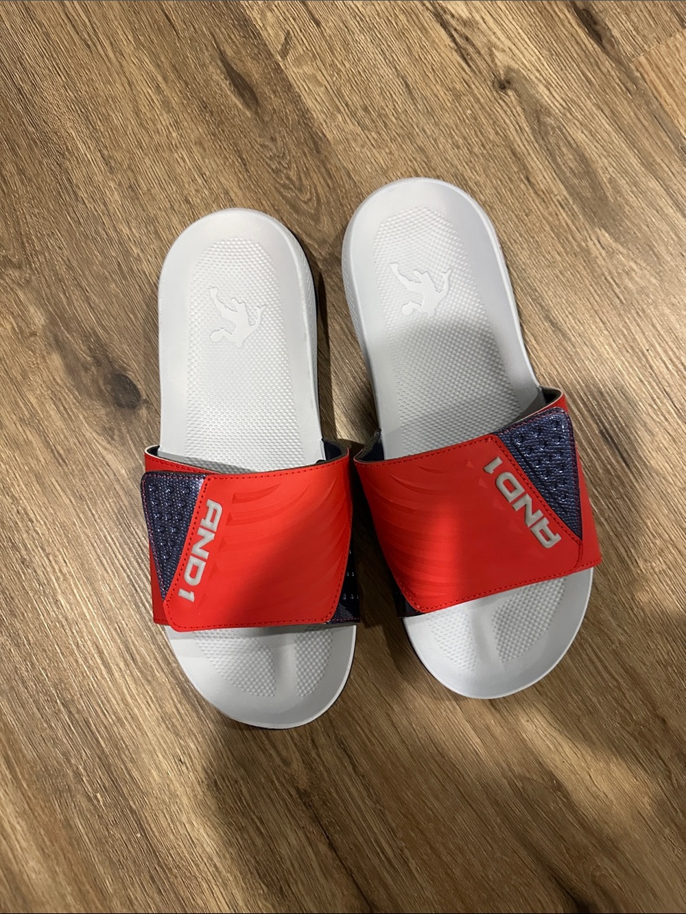And1 Red White and Blue Men's Slide Sandals